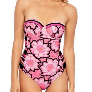 Ted Baker One Piece Floral Swimsuit 32a/b